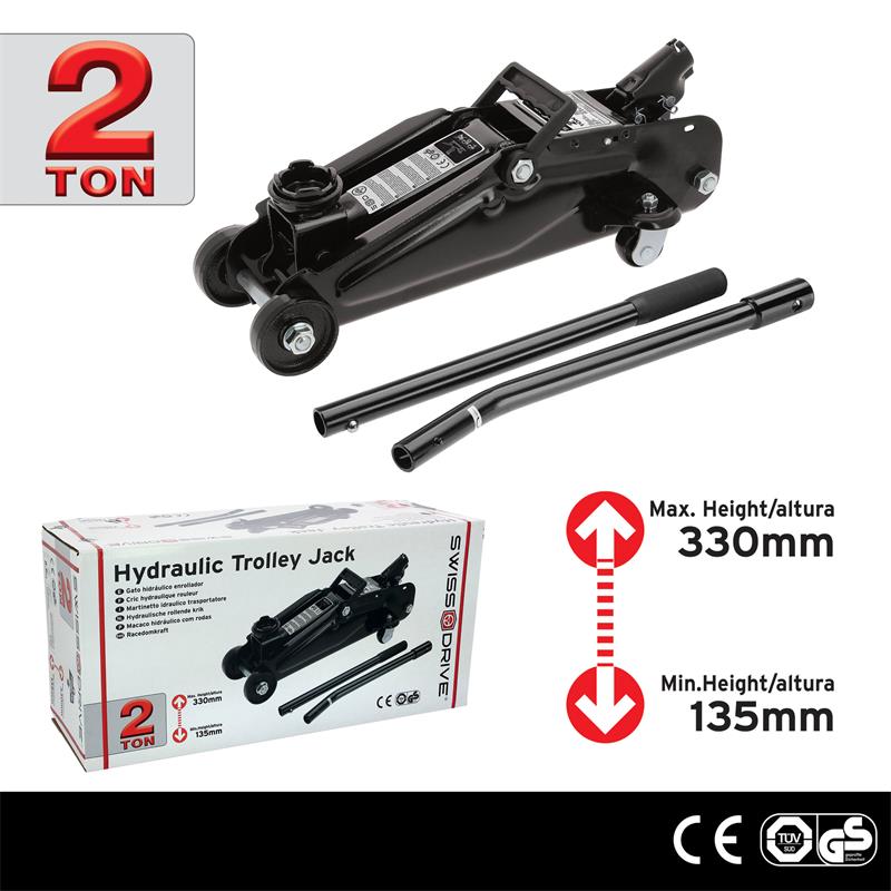 Crick idraulico 2 ton