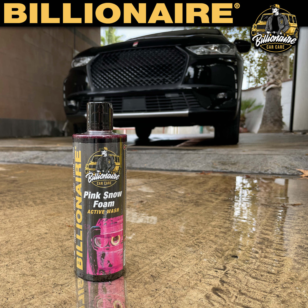 Billionaire Pink Snow Foam Active Wash – Shampoo con Schiuma Attiva Rosa 500ml