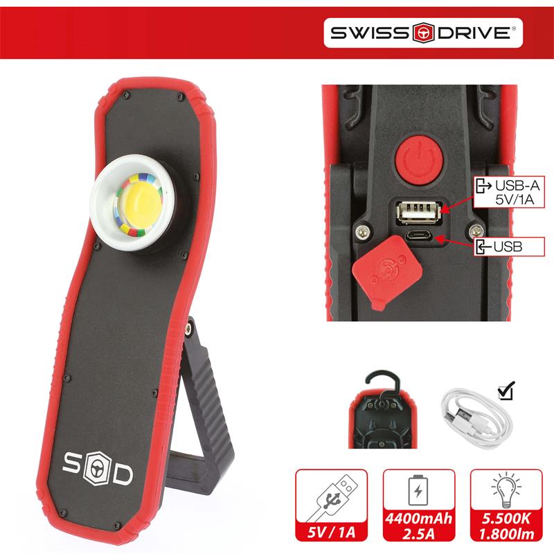 LAMPADA DA LAVORO RICARICABILE